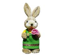 Uqezagpa Handicraft Straw Woven Decorative Standing Easter House Ornament Artificial Patio Farmhouse Decor Easter Decorations For Tree Outdoor Decorations Outdoor Flags For The Home Signs