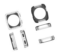 Uqezagpa Hard Metal Protective Cover Shock Absorption Reinforced Edges Stylish Metallic Look for Active 2 Square Reinforced Corners Metal Case