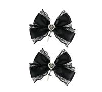 Uqezagpa Heart Crosses Lace Hair Clip Fashionable Women's Hairpin Versatile Hairstyle Clip for Girls