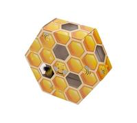 Uqezagpa Hexagonal Shape Cats Teaser Toy Rotating Feathered Automatic Plaything For Kitten Adult Obesities Prevention Honeycombs Shape Interactive Toy