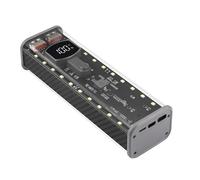Uqezagpa High Capacity for 4x 21700 Battery Storage Box USB C Port for Fast Charging Battery Case 4