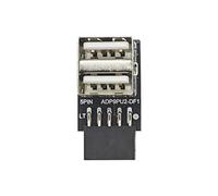 Uqezagpa High Speed Data Transfer 9 Pin To USB 2.0 Female Front Panel Sockets To 9Pin Mainboard Header Extension Adapter For PC