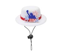 Uqezagpa Independence Days Party Patriotic Hat Hair Clip Family Parades Gathering Headwear Festival Decorations