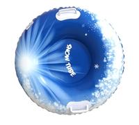 Uqezagpa Inflatable Snow Tube with Handles Inflatable Ski Rings PVC Sledding Tube Protable Winter Snow Sledding