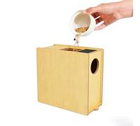 Uqezagpa Innovative Manual Bird Food Cover Remover with Two Section Design for Feathered Pets Pet Bird Food Cleaner