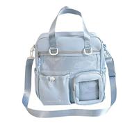 Uqezagpa Itabag Backpack Purse Clear Shoulder Bag Transparent School Bag Daypack 3 Way Large Capacity Backpack For Women Girls Crossbody Messenger Shoulder
