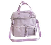 Uqezagpa Itabag Backpack Purse Clear Shoulder Bag Transparent School Bag Daypack 3 Way Large Capacity Backpack For Women Girls Crossbody Messenger Shoulder