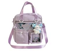 Uqezagpa Itabag Backpack Purse Clear Shoulder Bag Transparent School Bag Daypack 3 Way Large Capacity Backpack For Women Girls Crossbody Messenger Shoulder