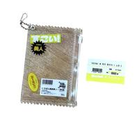 Uqezagpa Korean Inspired Transparents Candy Zippered Case Keychain Card Holder Bag Pendant Accessory Small Photocard