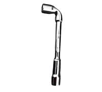 Uqezagpa L Shaped Angled Hexagonal Socket Wrench Steel Double Ended Elbow Pipe Socket Spanner for Mechanics Repair