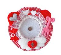 Uqezagpa Lapel Pin Holder Handmade Lace Brooch Storage Display Stand Badge Accessory Filled Tray Base for Trendy Ladies Multifunction Pin Case