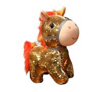 Uqezagpa Learning Motivation Sequined Doll Sequins Desk Decors For Children Birthday Present Companion Cute Plush