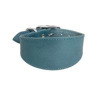 Uqezagpa Leathers Dogs Collar Soft Padded Collar for Whippets Salukis Sighthounds Dogs Adjustable Collar Large Breeds Dogs