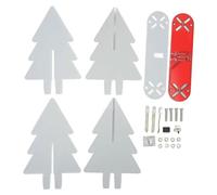 Uqezagpa LED Flashing Lights Electronic Christmas Tree Kit 3D Assemble, USB Powered for Soldering Practice Easy to Use
