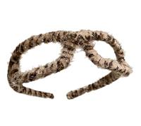 Uqezagpa Leopards Print Hairbands For Photo Studio Makeup Eye-catching Props For Halloween Party Daily Wear Headpiece Plush Hairband Cosplay Hairpin Plush Hairband