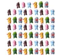 Uqezagpa Lovely Cartoon Animal Ornaments Delicate Resin Animal Charm Fashionable Theme Ornament For Jewelry Craft Car Interior Decoration