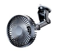 Uqezagpa Low Noise Fan Car Suction Cup Fan Interior Circulator Dashboard Windscreen Mount Cooling 3 Speed Adjustment USB Powered