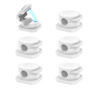 Uqezagpa Magnetic Cable Management Clip Desk Cord Organizers Adhesive Wire Holder for Nightstands