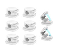 Uqezagpa Magnetic Cable Management Clip Desk Cord Organizers Adhesive Wire Holder for Nightstands