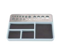 Uqezagpa Magnetic Screw Tray Portable Professional Repair Tool Tray with Round Holes Portable Size for Remote Car