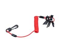 Uqezagpa Marine Grade Engine Shutoff Lanyard Featuring Keys Locks Mechanism Easy Installation General Fit Motor Emergencies Cut Device