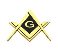 Uqezagpa Masonic Fraternity Emblems Decal Badge Sticker Strong Adhesive Long Lasting Shines For Car Truck Motorcycle Accessories Weather Resistant Sticker