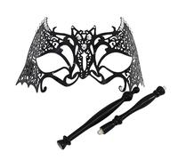 Uqezagpa Masquerade With Detachable Holding Stick Flower Half Face Halloween Party Evening Prom Masquerade With Detachable Holding Stick Half Face Halloween Prom