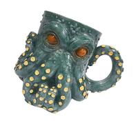 Uqezagpa Medieval Pirate Beer Drinking Cup with Heat Proof Handle Coffee Mug Large Capacity Drinkware for Restaurant Home Resin Pirate Themed Drinkware