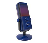 Uqezagpa Metal Desktop Condenser Microphone Customizable Led Lights for Content Creators Live Streaming Voice Mic Plug and Play Microphone