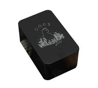 Uqezagpa Metal Rectangle Organizers Box Playings Card Storage Money Coin Carry Candy Case Business Tarots Can Side Insert Box