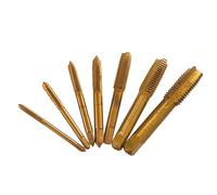 Uqezagpa Metric Tap Set HSSs Hand Screw Thread Tap Set Thread Tappings Tool 7Pcs 3-12 Drill Bit