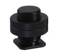 Uqezagpa Mic Stand Conversion Screw 5/8 to 1/4 Screw Double Layer Thread Screw Mount Adapter for DSLR Camera Flashing