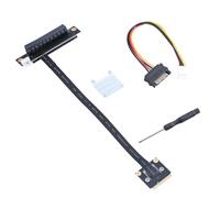 Uqezagpa MiniPCIe To PCIE 1X 4XX 8X 16X Adapter Cable 270 Degree Risers For Graphics Card Extension PCIE Extension Wire