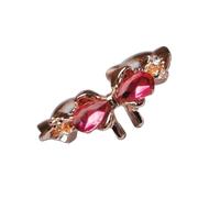 Uqezagpa Modern Bowknot Rings Date Jewelry Comfortable Rings Adjustable Alloy Texture Suitable For Trendy Youthful Women Friendship Bowknot Jewelry
