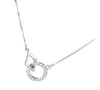 Uqezagpa Modern Collarbone Chain for Sensitive Skin Lightweight Everyday Silver Color Pendant Necklace Accessory Lightweight Evening Party Jewelry