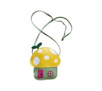 Uqezagpa Modern Mushroom Designs Kids Messengers Bag Lightweight PU Leather Shoulder Bag Satchlel With Adjustable Strap Toddler