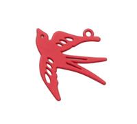 Uqezagpa Modern Swallow Shaped Charm Stylish Metal Jewelry Component Ideal for Necklace Earring Creation Jewelry Components