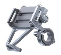 Uqezagpa Motorcycle Aluminum Phone Holder 360 Degree Rotating Motorbike Handlebar Mounted Cellphone Cradles Shockproof Stand Rotatable Motorcycle Phone Stand