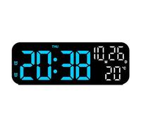 Uqezagpa Multi Functional LED Digital Alarm Clock Temperature And Date Display Digital Alarm USB/Battery Powered Office Desk Clock