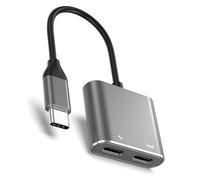 Uqezagpa Multi-Port USB C Adapter 4K@60Hz PD100W For Consoles Mobile Gaming USB C Adapter For Toggle Button