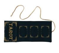 Uqezagpa Multi-Use Board Game Storage Bag Foldable Tarot Sleeve, Card Holder & Travel Roll-Up Tarots Card Case Gaming Card Bag