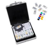 Uqezagpa Multicolor Early Education Dominos Unbreakable Dominos Block for Kindergarten Logics Skill Development Children Building Block