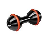 Uqezagpa Multifunction 25.4mm Double Ball Head Adapter Strong Aluminum Multifunction Mounting Solution Easy To Use For Cameras & Lights Secure Equipment Mount