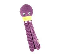 Uqezagpa Multifunctional Interactive Dog Toy Plush Octopuses Shape Teething Plush Teeth Chewer Game Teeth Care Interactive Squeaky Octopuses Multifunctional Dog Chew
