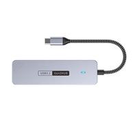 Uqezagpa Multiple Function USB C Hubs 4 Port Splitter 10Gbps Transmission Aluminum Cooling Case For Laptop Tablets PC Setups USB C Port Expander For Laptop