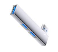 Uqezagpa MultiPorts USB3.0 Hubs with 90°Angled Design Aluminum USB Splitter for Smartphone Laptop