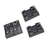 Uqezagpa Multipurpose 2A Battery Holder Metal Structure Solder Friendly Terminals for Customs Circuits Solderable Battery Holder for Electronics