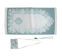 Uqezagpa Muslims Prayer Rug With Bag And Beads For Men And Women Ramadans Gift Portable Mat For Eid Travel Pray Prayer Rug