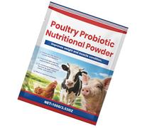 Uqezagpa Natural Poultry Dietaries Supplements Powder to Promote Digestion and Better Nutrient Utilization for Farm Birds Poultry Probiotic Powder