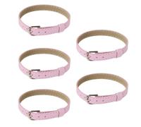 Uqezagpa Of 5 PU Strap for Model Waist Belt Adjustable Strap Length Design Photography Props Faux Leather Belt